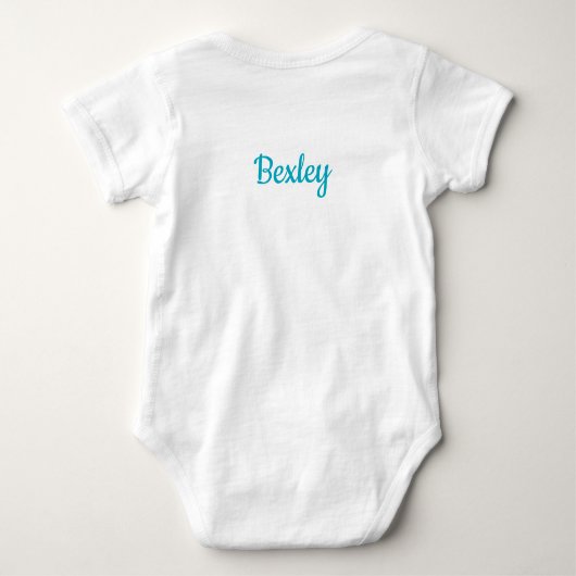 Penguin Winter One-derland Verjaardag Romper (Achterkant)