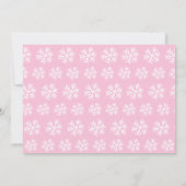 Penguin Winter ONEderland Birthday Invitations Kaart (Achterkant)