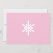 Penguin Winter ONEderland verjaardagsuitnodiging Kaart (Achterkant)