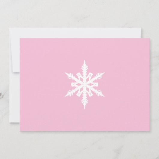 Penguin Winter ONEderland verjaardagsuitnodiging Kaart (Achterkant)