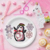 Penguin Winter  Papieren Bordje (Feest)