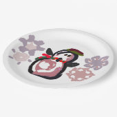 Penguin Winter  Papieren Bordje (Gekanteld)