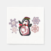 Penguin Winter Servet (Voorkant)