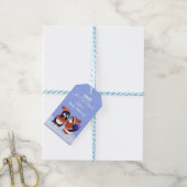 Penguin Winter Snow Cold Baby shower Cadeaulabel (Met Touw)