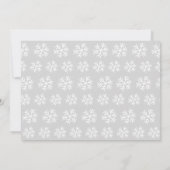 Penguin Winter Snowflake Birthday Invitations Kaart (Achterkant)
