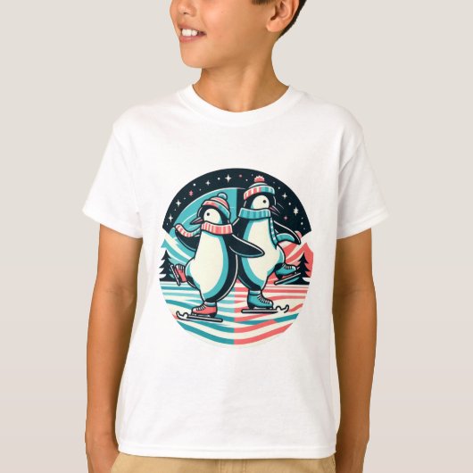 Penguin Winter Waltz T-shirt (Voorkant)