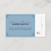 Penguin Winter Wonderland Raffle Ticket - Blauw Informatiekaartje (Voorkant)