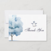 Penguin Winter Wonderland-thema bedankkaart (Voorkant)