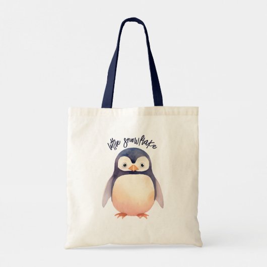 Penguin Winter Wonderland-thema Canvas tas (Achterkant)
