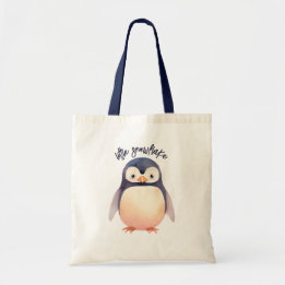 Penguin Winter Wonderland-thema Canvas tas