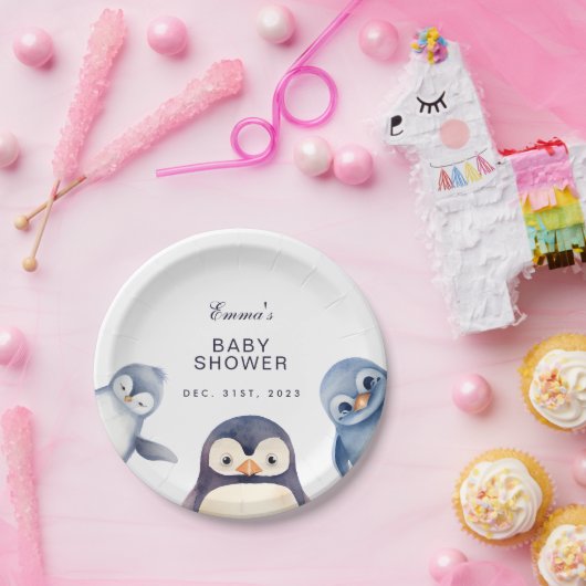 Penguin Winter Wonderland-thema Paper Bord (Feest)