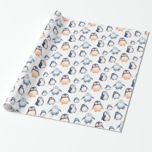 Penguin Winter Wonderland-thema Wrapping Paper Cadeaupapier
