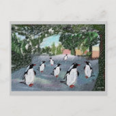 Penguin Winterwonderland Briefkaarten (Voorkant)