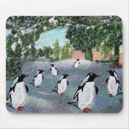 Penguin Winterwonderland Mousepad Muismat