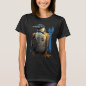 Penguin with Blue Wrench T-shirt (Voorkant)