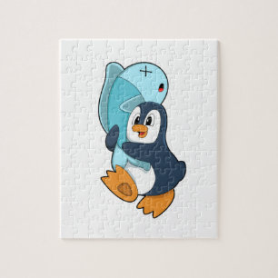Penguin with Fish Legpuzzel