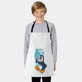 Penguin with Fish Schort (Gedragen)