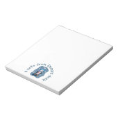 Penguin with Hot Cocoa Cup Winter Notepad Notitieblok (Linkerzijde)