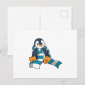 Penguin with Scarf Briefkaart (Voorkant / Achterkant)