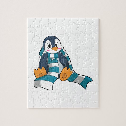Penguin with Scarf Legpuzzel (Verticaal)