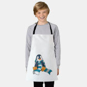 Penguin with Scarf Schort (Gedragen)