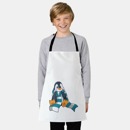 Penguin with Scarf Schort (Gedragen)