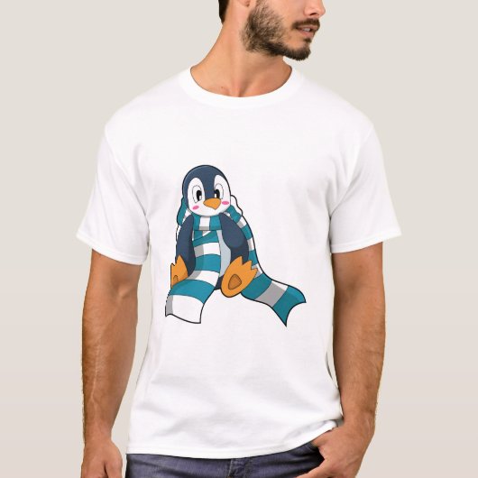 Penguin with Scarf T-shirt (Voorkant)
