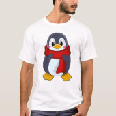 Penguin with Scarf T-shirt (Voorkant)