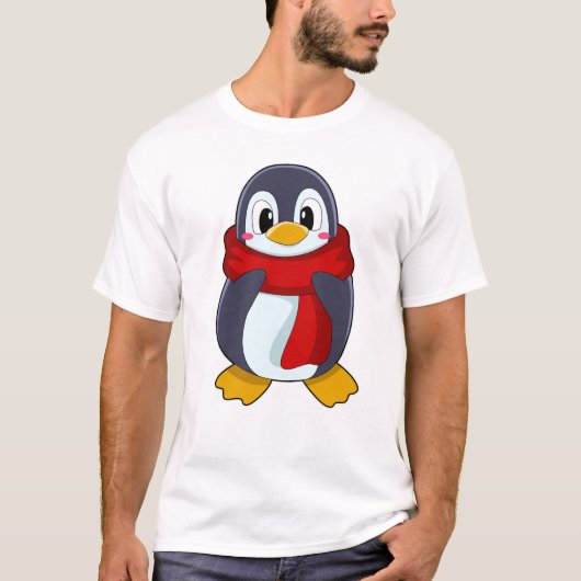 Penguin with Scarf T-shirt (Voorkant)