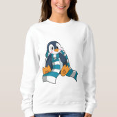 Penguin with Scarf Trui (Voorkant)