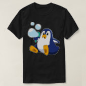 Penguin with Soap bubbles T-shirt (Design voorkant)