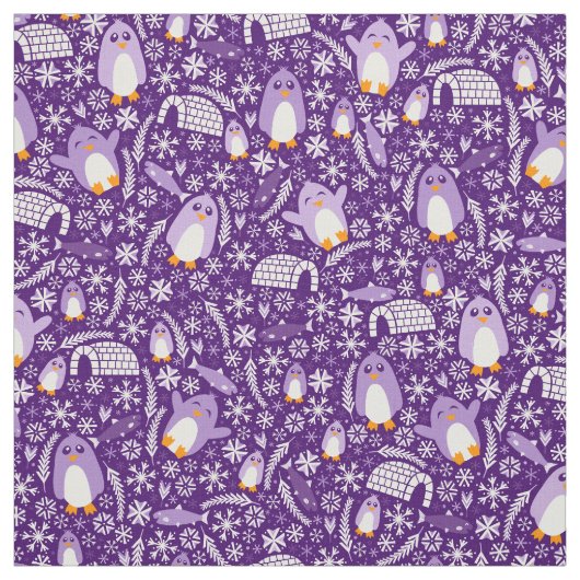 Penguin Wonderland Stof (Swatch)