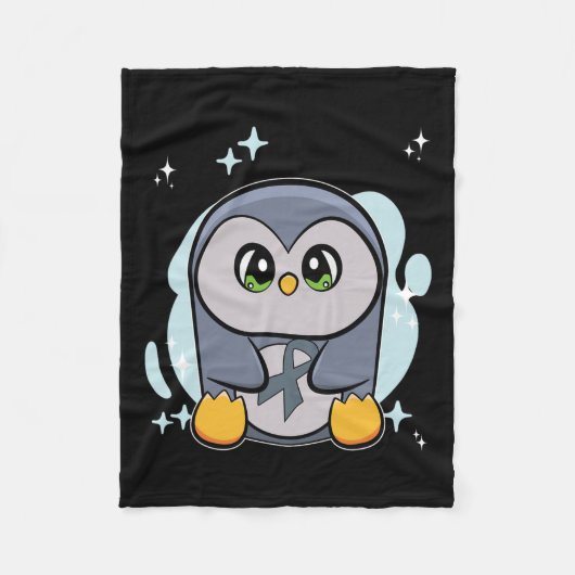 Penguin World Dyslexie Bewustzijn Fleece Deken (Voorkant)