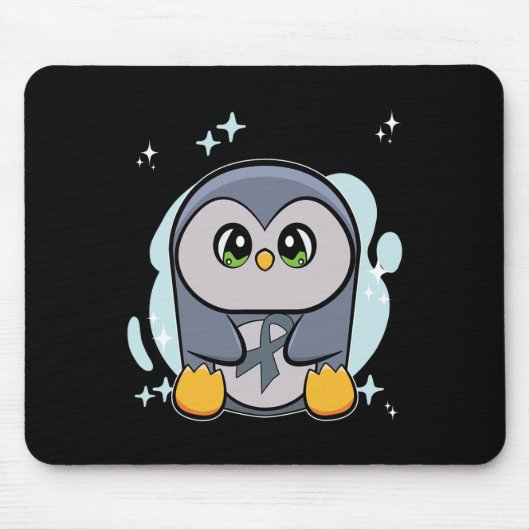 Penguin World Dyslexie Bewustzijn Muismat (Voorkant)