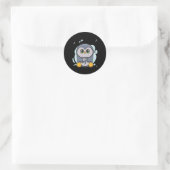 Penguin World Dyslexie Bewustzijn Ronde Sticker (Tas)