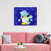 Penguin Wrapped Canvas Afdruk (Insitu (Woonkamer))