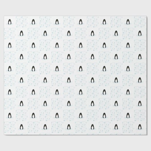 Penguin Wrapping Paper Cadeaupapier (Vlak)