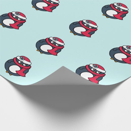 Penguin Wrapping Paper Cadeaupapier (Hoek)