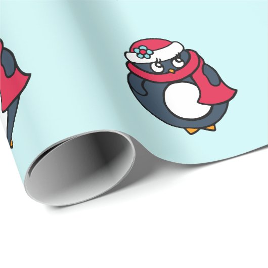 Penguin Wrapping Paper Cadeaupapier (Rol Hoek)