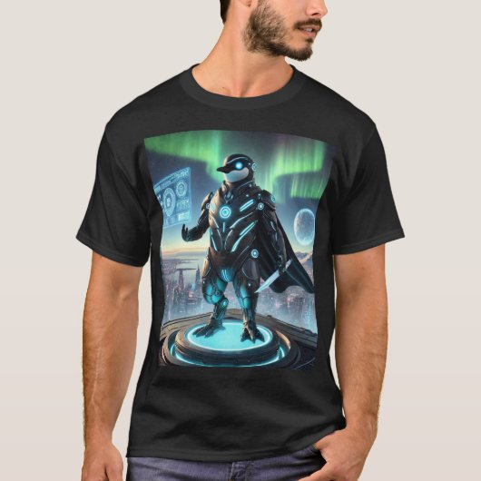 Penguin X-03: Fractale soevereiniteit T-shirt (Voorkant)