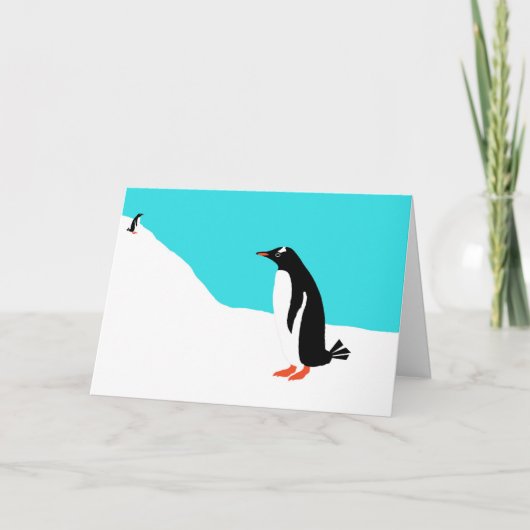 Penguin-ziekteverzekeringskaart Feestdagen Kaart (Voorkant)