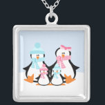 Penguin Zilver Vergulden Ketting<br><div class="desc">hanger.</div>