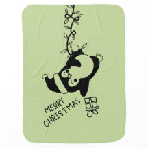 Penguine distributing christmas gifts