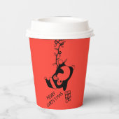 Penguine distributing christmas gifts papieren bekers (Achterkant)