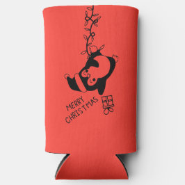 Penguine distributing christmas gifts seltzer blikjeskoeler