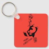 Penguine distributing christmas gifts sleutelhanger (Voorkant)