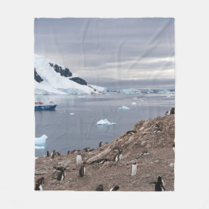 PENGUINES BESIDE ZEE FLEECE DEKEN