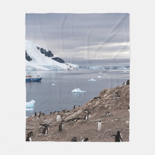 PENGUINES BESIDE ZEE FLEECE DEKEN (Voorkant)