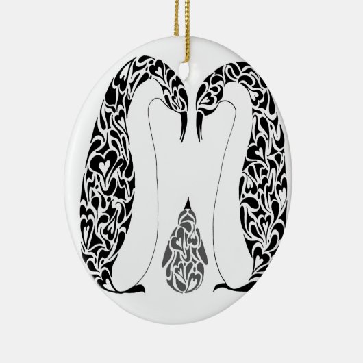 PENGUINES KERAMISCH ORNAMENT (Rechts)