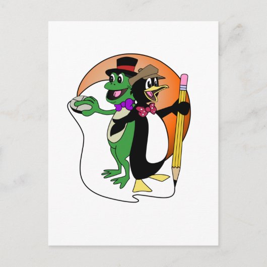 PenguinFrog-producten Briefkaart (Voorkant)